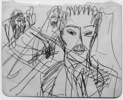 Schizzo per La bestia umana da Ernst Ludwig Kirchner