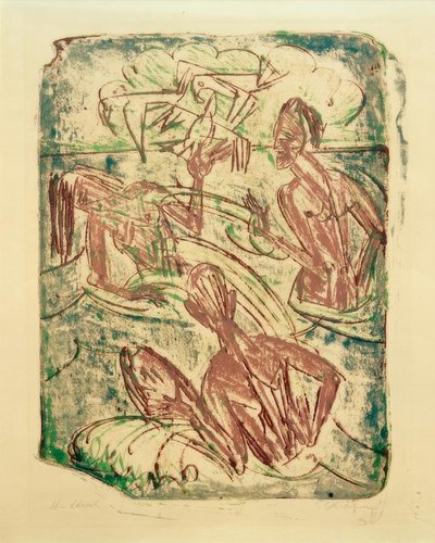 Bagnanti spruzzanti da Ernst Ludwig Kirchner