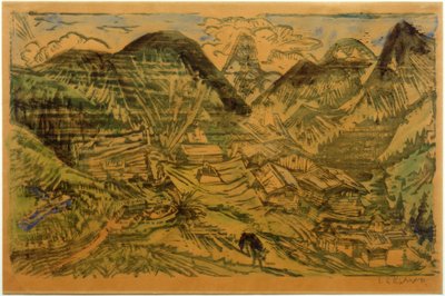 Stafelalp con Tinzenhorn da Ernst Ludwig Kirchner