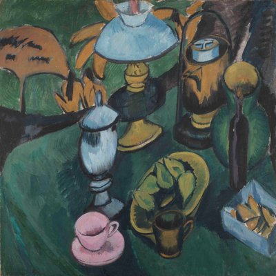 Natura morta con lampada da Ernst Ludwig Kirchner