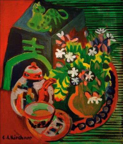Natura morta con porcellana cinese da Ernst Ludwig Kirchner