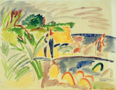 Scena di spiaggia a Fehmarn da Ernst Ludwig Kirchner