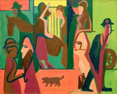 Strada al crepuscolo da Ernst Ludwig Kirchner