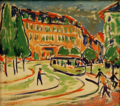 Tram a Dresda da Ernst Ludwig Kirchner