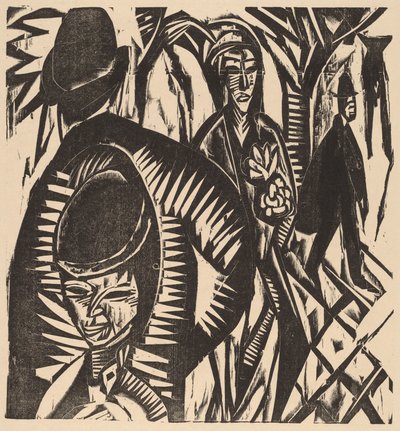 Scena di Strada Dopo la Pioggia da Ernst Ludwig Kirchner