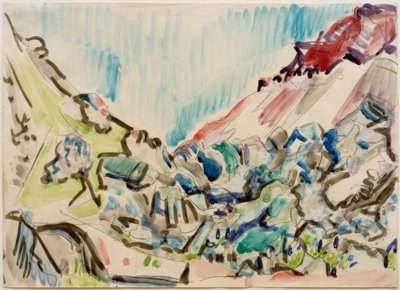 Valle presso Davos da Ernst Ludwig Kirchner