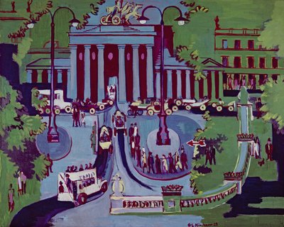 La Porta di Brandeburgo, Berlino da Ernst Ludwig Kirchner