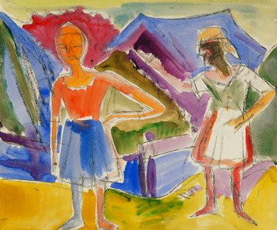 Due Figure da Ernst Ludwig Kirchner