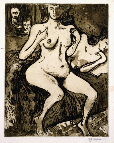 Due donne, 1907 da Ernst Ludwig Kirchner