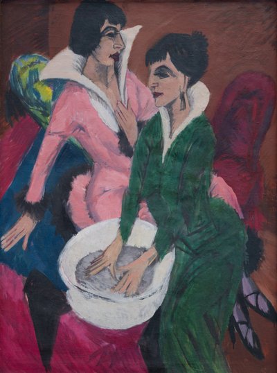 Due donne con un catino; Le sorelle da Ernst Ludwig Kirchner