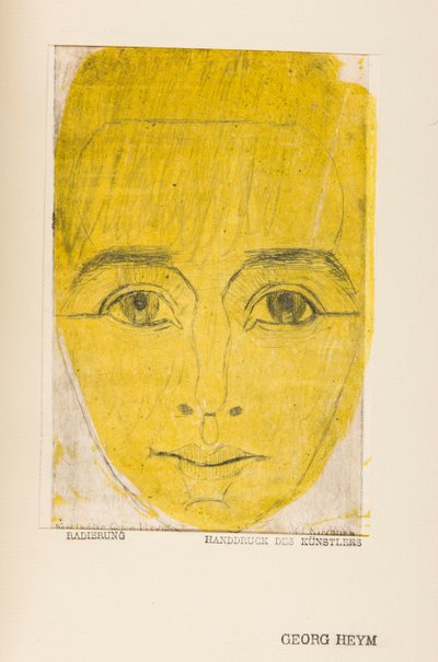 Umbra Vitae (cultura della vita, ritratto di Georg Heym) da Ernst Ludwig Kirchner