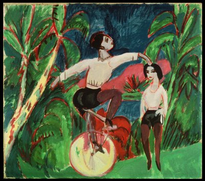 Ciclista su Monociclo da Ernst Ludwig Kirchner