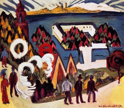 Vista del Lago di Costanza a Kreuzlingen da Ernst Ludwig Kirchner