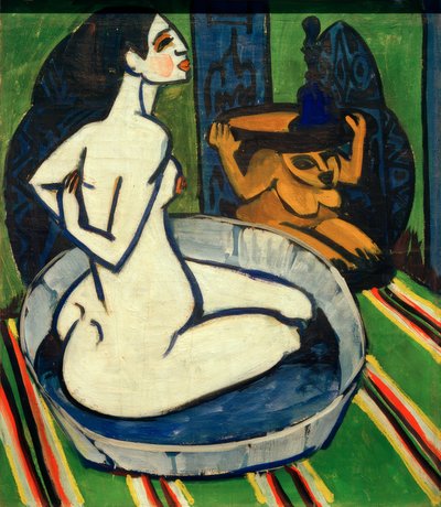 Nudo femminile nella vasca da Ernst Ludwig Kirchner