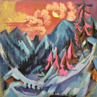 Paesaggio Invernale al Chiaro di Luna da Ernst Ludwig Kirchner