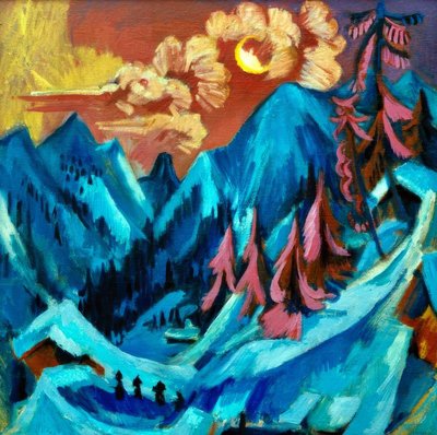 Paesaggio lunare invernale da Ernst Ludwig Kirchner