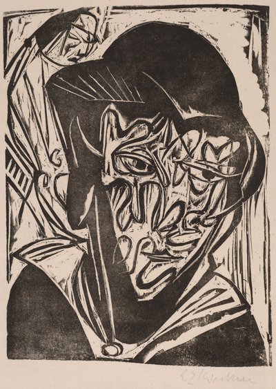 Donna con velo da Ernst Ludwig Kirchner