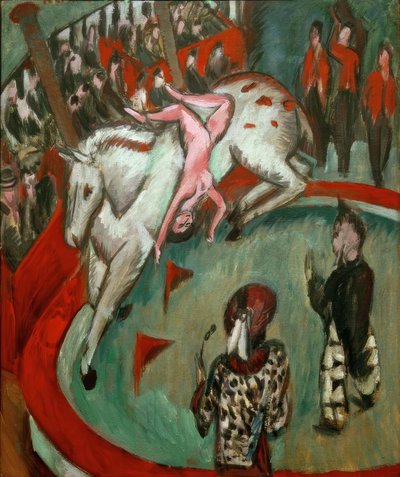 Cavallerizza del circo da Ernst Ludwig Kirchner