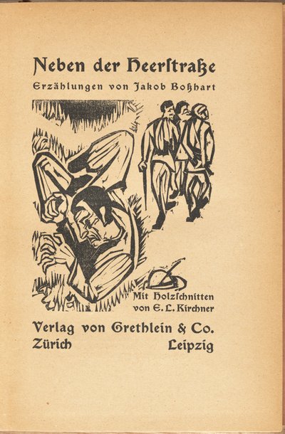 Jakob Bosshart: Vicino alla strada principale da Ernst Ludwig Kirchner and Jacob Bosshart