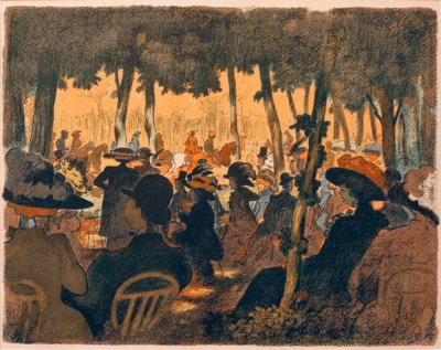 Persone nel parco da Ernst Matthes