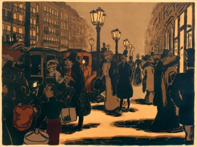 Scena di strada parigina da Ernst Matthes