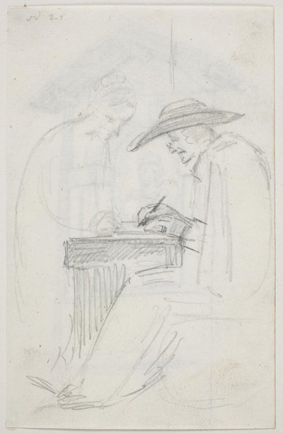 Studio per "Il corrispondente e la ragazza" da Ernst Meyer