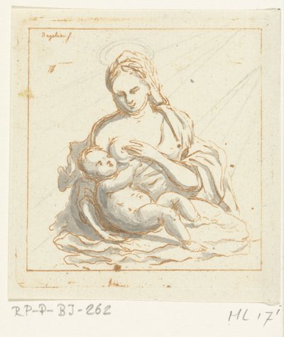Maria dà il seno a Cristo da Ernst Willem Jan Bagelaar