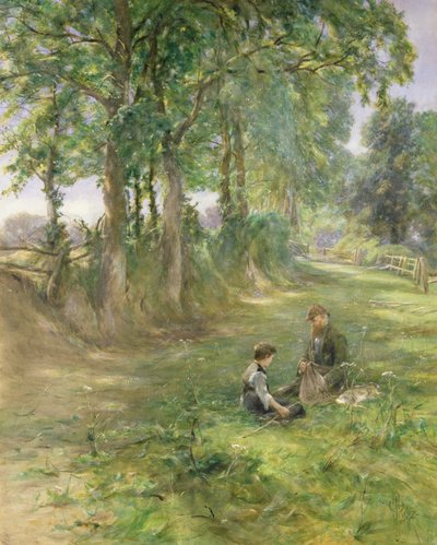 Il Riposo del Guardiacaccia, 1897 da Erskine E. Nicol