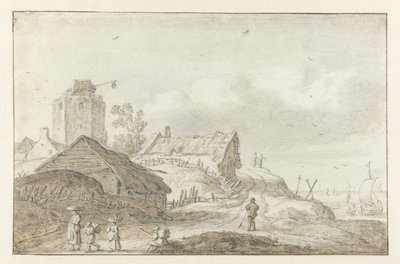 Villaggio costiero da Esaias van de Velde