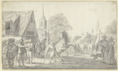 Mercato dei cavalli da Esaias van de Velde