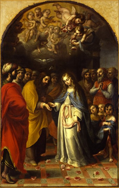 Il matrimonio della Vergine, c.1693 da Esteban Márquez de Velasco