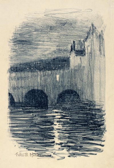 Ponte Pulteney, Bath - Crepuscolo da Esther Blaikie MacKinnon