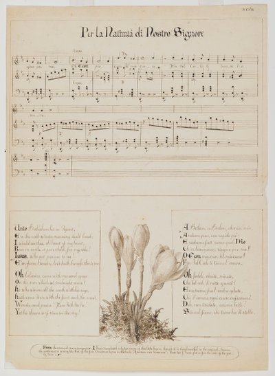 Per la Natività di Nostro Signore, spartito, c.1868-1882 da Esther Frances Alexander