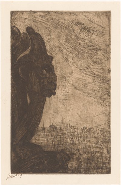 Chimera di Notre-Dame da Etha Fles (signed by artist)