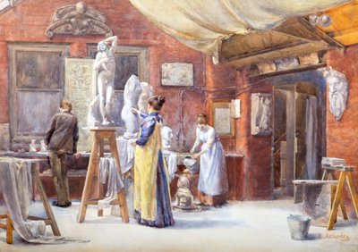 Lo studio dello scultore da Ethel Atcherley