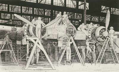 Costruzione di un caccia Beaufort da Ethel Gabain