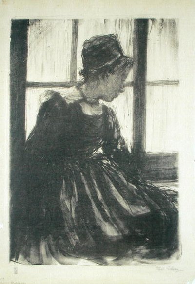 Giovane donna bretone da Ethel Gabain