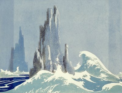 Cathedral Rocks, Tasmania, 1939 da Ethleen Palmer