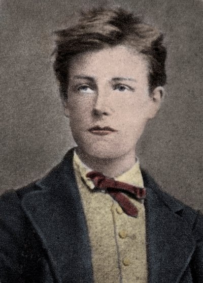 Arthur Rimbaud, poeta e avventuriero francese - Ritratto di Arthur Rimbaud (1859 - 1891) a 17 anni. Fotografia di Carjat da Etienne (after) Carjat