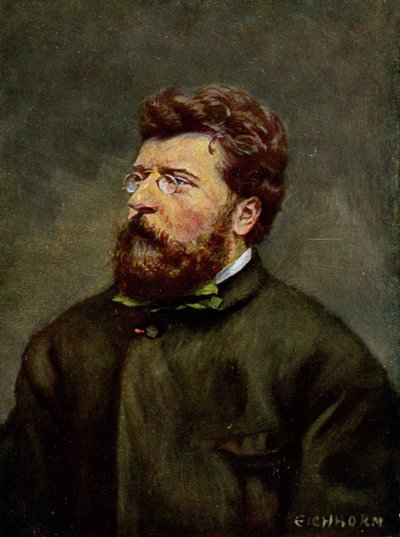 Musica. Il compositore francese Georges Bizet. Illustrazione di Georges Bizet, Austria, c.1900 da Etienne (after) Carjat