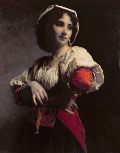 Una bellezza italiana, 1872 da Etienne Adolphe Piot