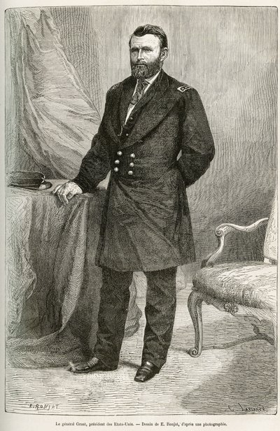 Ritratto di Ulysses Grant (1822-1885), generale americano, leader delle truppe dell
