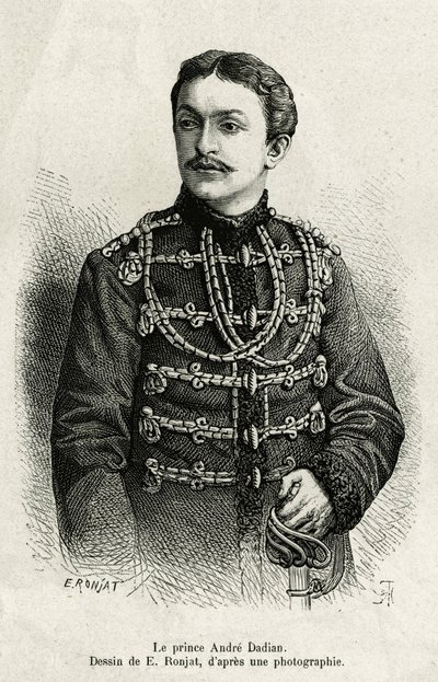 Principe Andre Dadian di Mingrelia (1850-1910), generale dell