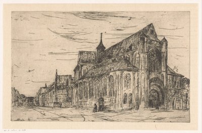 Vista di una chiesa da Etienne Bosch (signed by artist)