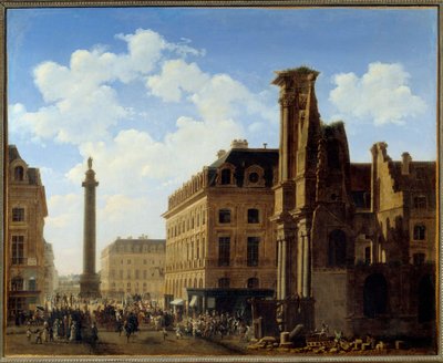Place Vendome e la strada di Castiglione con le rovine della chiesa di Saint-Pierre da Etienne Bouhot