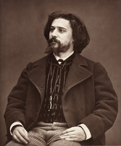 Alphonse Daudet, romanziere francese, 1849-1897, c. 1876 da Etienne Carjat