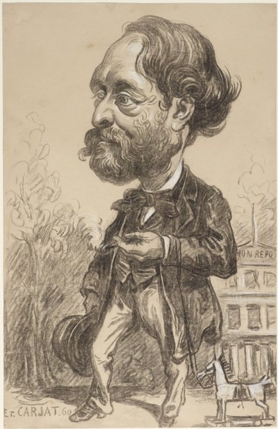 Caricatura di Gustave Perdonnet da Etienne Carjat