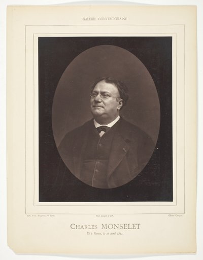 Charles Monselet da Etienne Carjat
