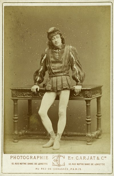 Charley nel ruolo di Jehan Frollo da Etienne Carjat