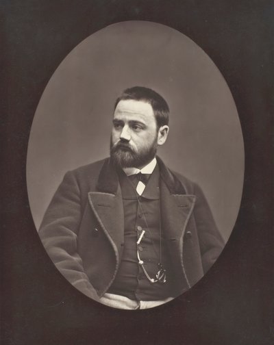 Émile Zola, romanziere, drammaturgo e giornalista francese, 1840-1902, c. 1876 da Etienne Carjat